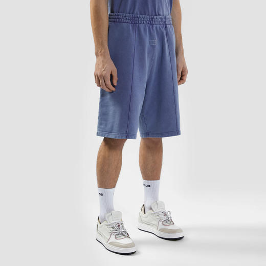 GCDS 男士字母徽标标签棉质休闲短裤 深紫色 B1CM3102JH6 69 商品图1