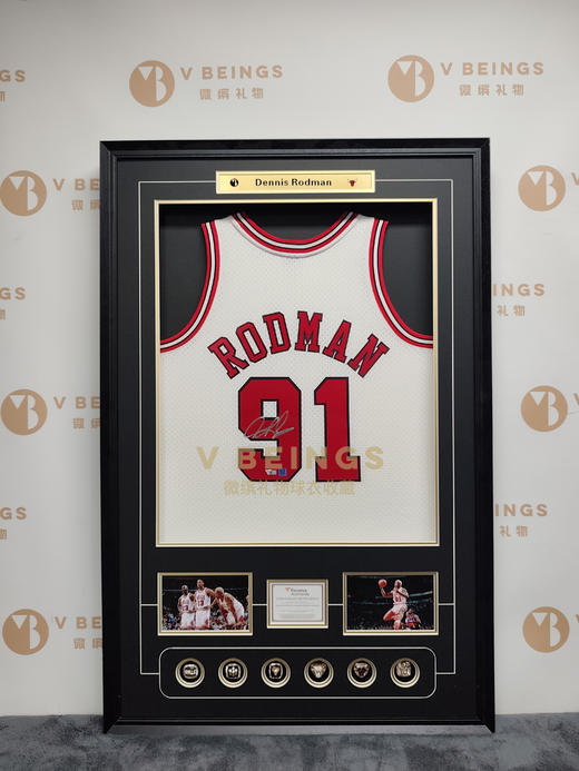 收藏系列 罗德曼 公牛队白色91号 球迷版 亲笔签名球衣 商品图1