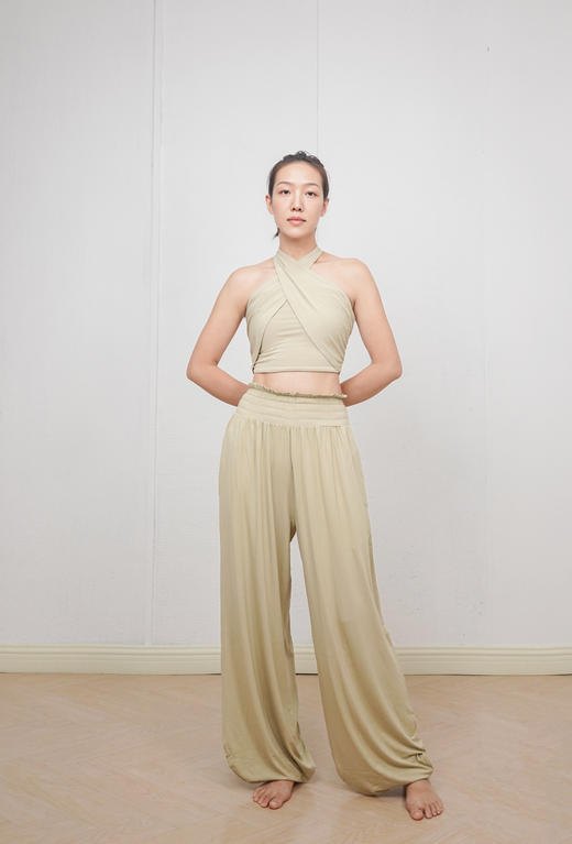 AddOne+1瑜伽运动休闲冥想灯笼裤阔腿裤竹纤维亲肤裸感裤 商品图1