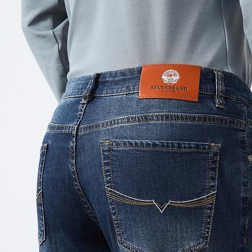 【吸湿排汗】柒牌直筒牛仔裤男士春季新款休闲百搭水洗中青年长裤128H72780 商品图2