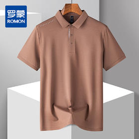 【7A抗菌凉感防晒服】罗蒙男士Polo衫夏季亚麻醋酸桑蚕丝休闲商务短袖t恤男士polo衫男
