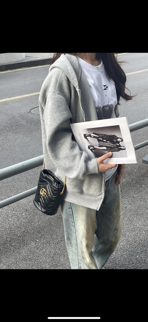 Gucci mini 黑金 牛皮 双G 马蒙 水桶包 商品图2