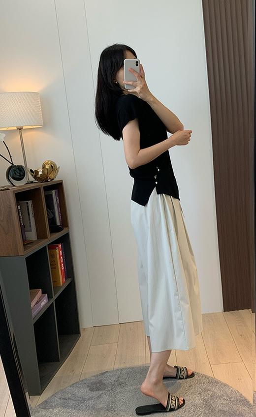 丝滑裸感真丝莱赛尔交叠扭结设计瘦瘦衫 商品图10