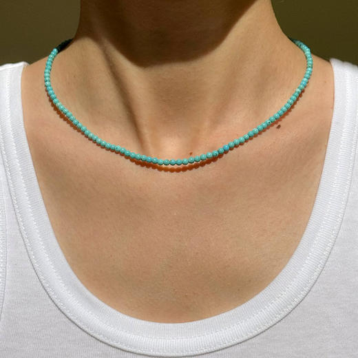 北京仓｜Hermina Athens-Turquoise-绿松石 串珠 项链［希腊设计师］ 商品图0