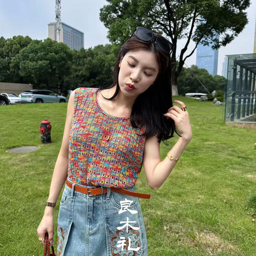 【部分现货】良木礼牛仔短裙（腰带）（25386） 商品图1