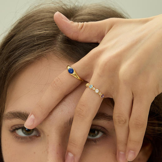 ARSIS银饰丨 秘密花园系列 缤纷派对戒指 商品图3