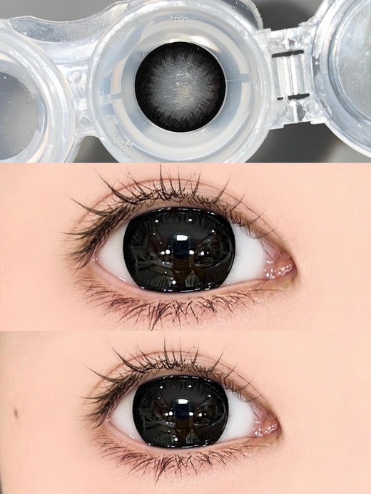 GUGUCON半年抛美瞳 纯黑萝莉 14.5mm 商品图0