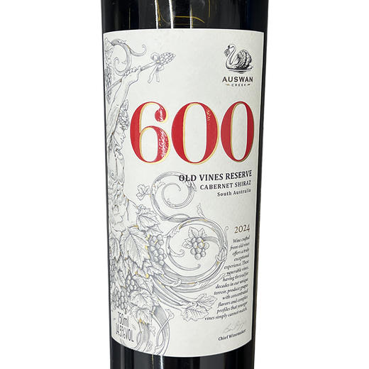 天鹅庄老藤600 赤霞珠 西拉 干红葡萄酒 750ml 商品图1