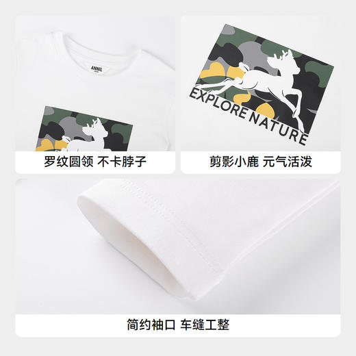 男童圆领长袖针织衫秋季新款安奈儿童装EB531585 商品图4