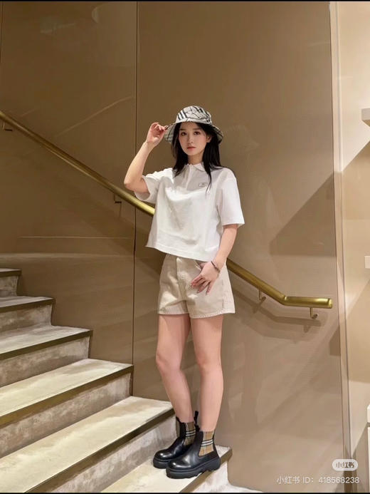 618-1 排他性独家圆正 bbr 高支丝光珠地网眼棉 女生版polo短袖T恤 太帅太帅啦 商品图3