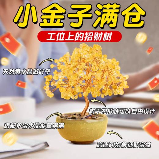 🔥市场最高版本！【聚宝盆水晶发财树】招财转运利器，富贵挡不住，财源滚滚来，水逆宝子必入❗让好运「树」之不尽！ 商品图5