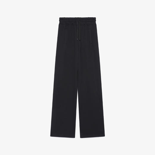 GCDS 女士字母徽标棉质休闲运动裤 黑色 B1CW3003JG5 99 商品图0