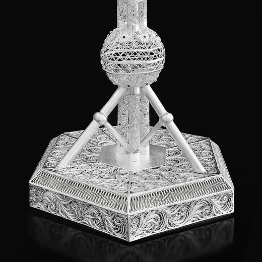 子佩集S999银手工银花丝【东方明珠塔银花丝摆件】大师工坊原创设计【DFMZTHSP】2506 商品图2