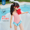 【年衣】童装儿童连体泳衣2025年夏季新款斜肩无袖假日花开泳装 商品缩略图1