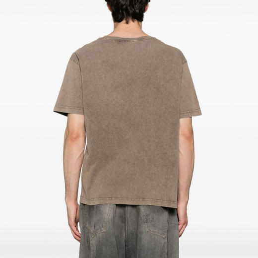 GCDS 男士字母徽标压花棉质圆领短袖T恤 深棕色 B1CM2320JH7 39 商品图1