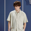 佐丹奴男装25年新款棉麻短袖衬衫01045202 商品缩略图0