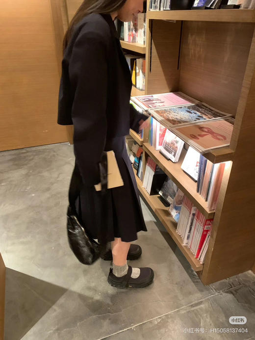 618-6 圆正小众 科技面料 vibram户外专用厚底 5cm跟高 甜酷实用玛丽珍 码准/号很足/我穿4码=37宽松 商品图11