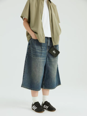 OADB/O25S79A03B01/牛仔7分裤