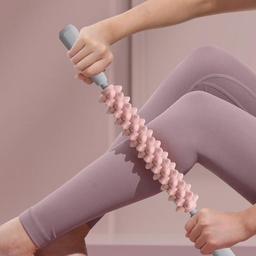 【肌肉放松神器🔥】滚走酸痛，告别水肿！瑜伽按摩狼牙棒，按摩滚轴 小腿肌肉放松神器 滚轮擀大腿琅琊棒，腿部线条管理必备💪薄荷绿/暮光粉/木槿紫，全新配色颜值爆表✨  商品图1