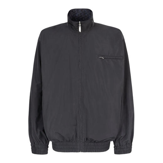 GCDS 男士字母徽标印花双面轻便夹克 黑色 A2OM0201TB2 99 商品图0