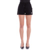 GCDS 女士字母徽标贴片棉质抽绳运动短裤 黑色 B1EW3119UW0 99 商品缩略图0