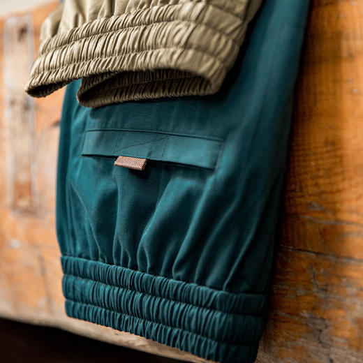 马登工装美式卡其色短裤宽松直筒通勤松紧腰日系抽绳五分裤男士夏 商品图4