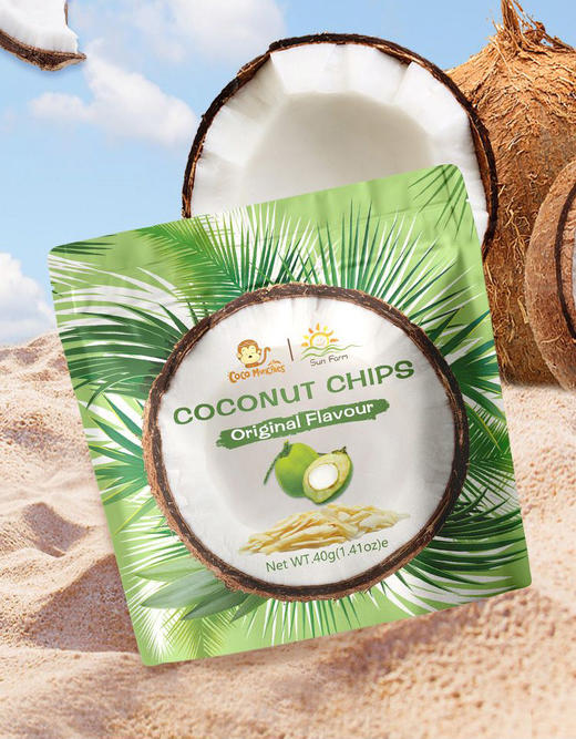 【原味椰子片】甄选泰国南部优质椰子 非油炸膨化 原浆浸泡 纯真椰香，自然滋味AA 商品图0