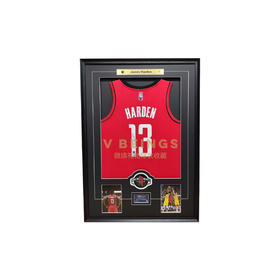 收藏系列 哈登 火箭队 13号红色 亲笔签名球衣