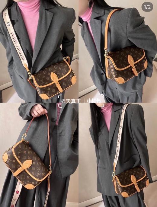 D061826新款法棍包老花腋下包单肩斜跨女包 商品图14