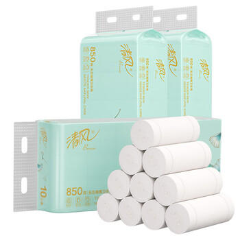 清风无芯卷纸4层85克*30卷婴儿纸巾母婴卷纸厕纸卫生纸整箱B0208MFY /家庭清洁/纸品 /清洁纸品 /卷纸 商品图2