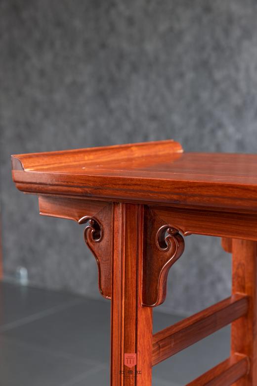 红桥红  家具严选  缅甸花梨（大果紫檀）  【129带脚托 云牙翘头案】 商品图2