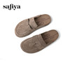 Safiya/索菲娅2025复古反绒外穿包头百搭厚底休闲懒人勃肯鞋SFD3110074 商品缩略图3