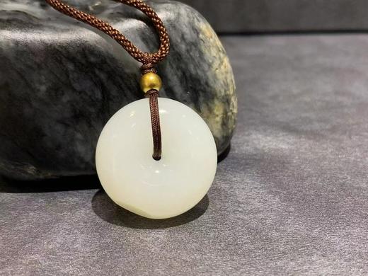 【御珠宫坊】羊脂白玉子料平安扣 商品图2