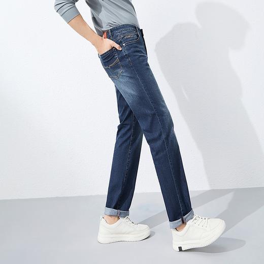 【吸湿排汗】柒牌直筒牛仔裤男士春季新款休闲百搭水洗中青年长裤128H72780 商品图1