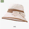 渔夫帽韩国拼色蝴蝶结透气防晒帽，减龄百搭户外大沿遮阳帽A14-1-3-M3427 商品缩略图5