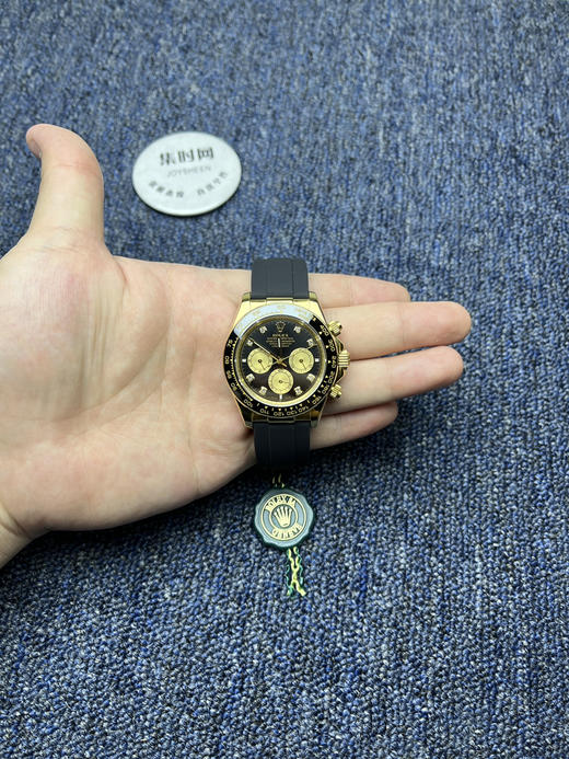 亲民版 劳力士宇宙计型 包边陶瓷圈 新款迪通拿系列 余文乐迪 黄金迪 迪通拿黑盘钻面 男士腕表 商品图8