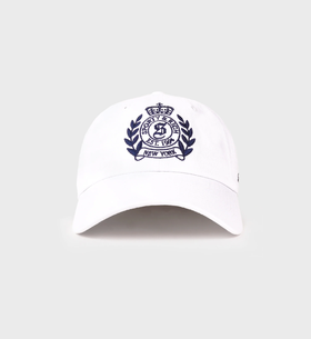 Sporty & Rich - H&W Crest Hat - White - 女装 - 帽子 - 白色