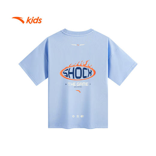 安踏儿童短袖T恤男大童篮球系列运动透气针织短袖衫352531102 商品图2