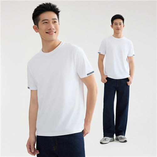 佐丹奴男装25年新款【冰冰系列】竹原凉感短袖T恤衫01025212 商品图3