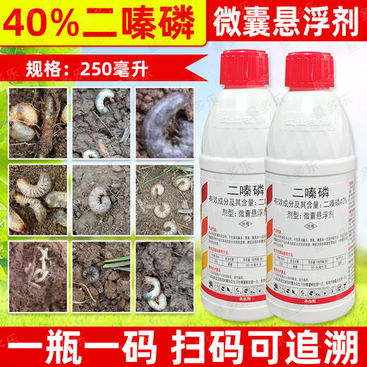 利宝生40%二嗪磷微囊悬浮剂专杀花生地下害虫蛴螬缓释熏蒸杀虫剂 商品图4
