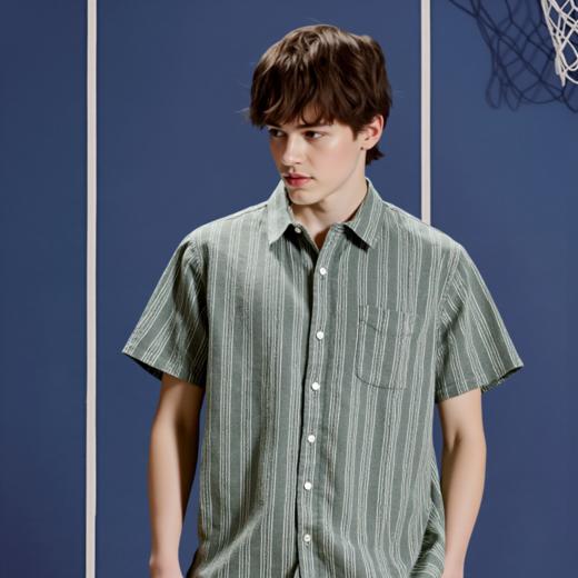 佐丹奴男装SS25【商场新款】休闲短袖衬衫01045242 商品图2