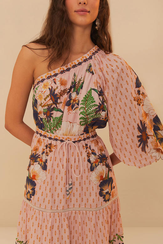 Farm Rio - Garden Maxi Dress - Pink - 女装 - 连身裙 - 粉色 商品图2
