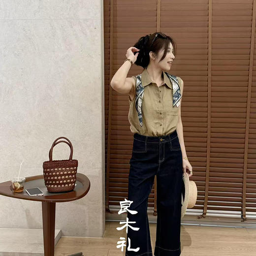 【现货】良木礼亚麻翻领衬衫（84866） 商品图2