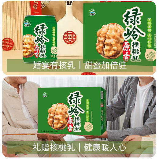绿岭-原香核桃乳饮品240ml*20罐 植物蛋白饮料 商品图4