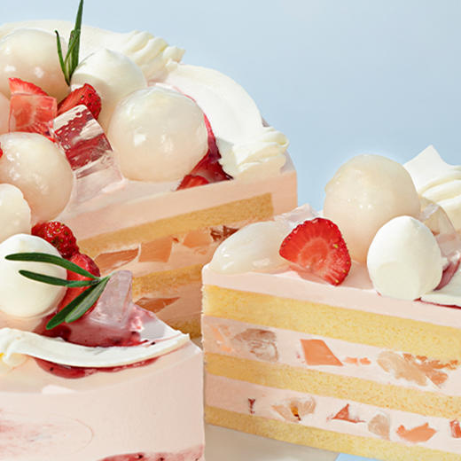 【荔枝玫瑰双重奏】夏日限定款6+4英寸双层下午茶，当清甜荔枝遇上馥郁玫瑰，邂逅花香与果香的夏日奇遇（2025年） 商品图3