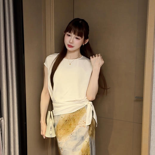 【预售7天.】良木礼真丝短袖（0301） 商品图0