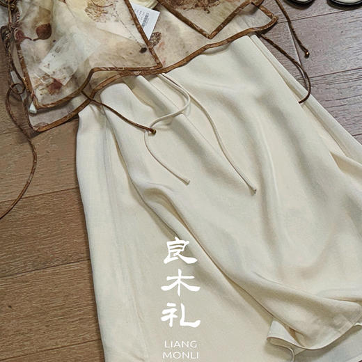 【不退不换】良木礼醋酸抽绳半裙（430510） 商品图0