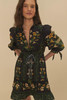 Farm Rio - Flowers Arch Mini Dress - Black - 女装 - 连身裙 - 黑色 商品缩略图1