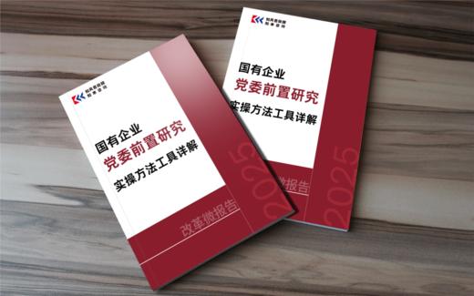 改革微报告 | 国有企业党委前置研究实操方法工具详解（2025） 商品图1