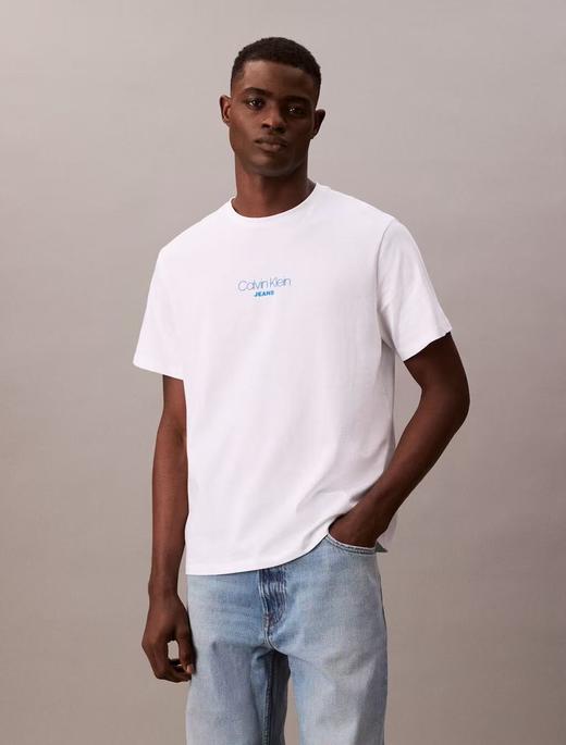 西K 丝光双面面料 压胶logo 圆领短袖T恤 TX546 商品图3